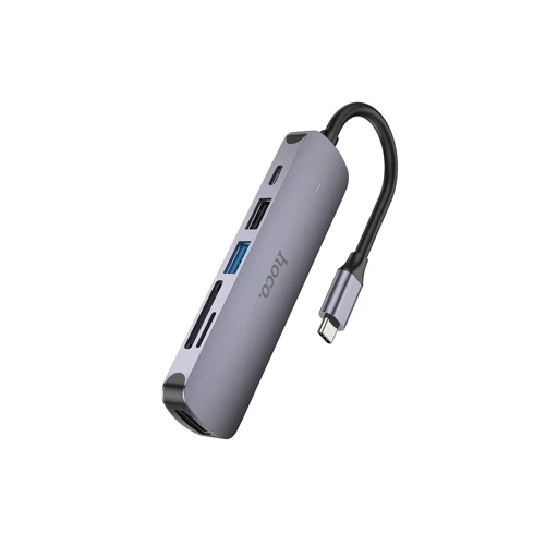 Адаптер Hoco HB28 Type-C в HDTV+USB3.0+USB2.0+SD+TF+PD